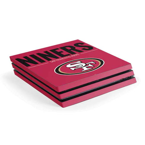 NFL San Francisco 49ers Team Motto PS4 Pro Console Skin
